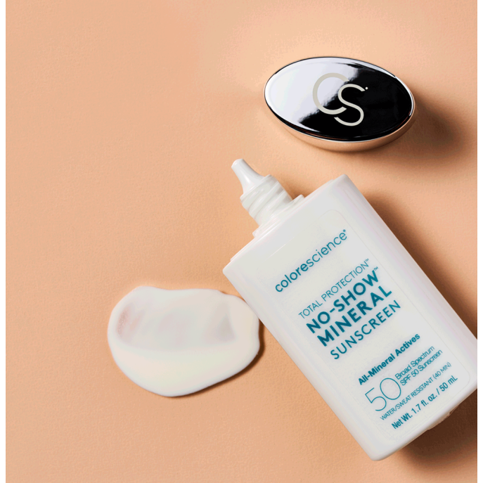 Colorescience Total Protection® No-Show™ Mineral Sunscreen SPF50 50ml (2 vnt.)
