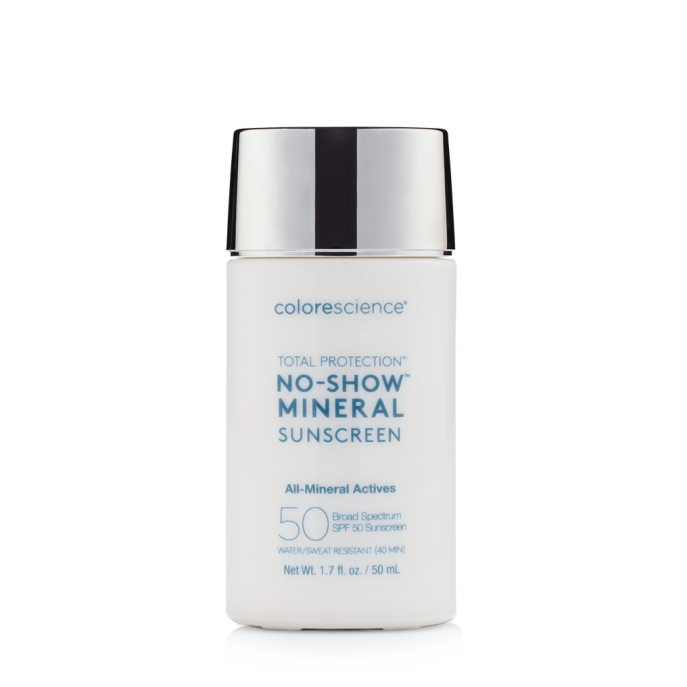 Colorescience Total Protection® No-Show™ Mineral Sunscreen SPF50 50ml (2 vnt.)