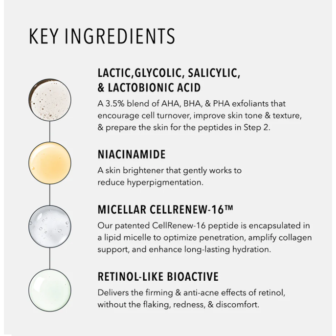 HydroPeptide Resurface & Repair Peptide Pads 30 vnt.