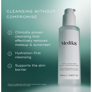 Medik8 Total Moisture Daily Cleansing Gel 145ml
