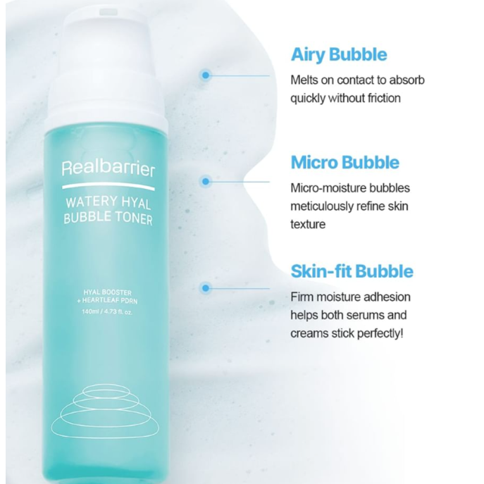 Real Barrier Watery Hyal Bubble Toner 140ml