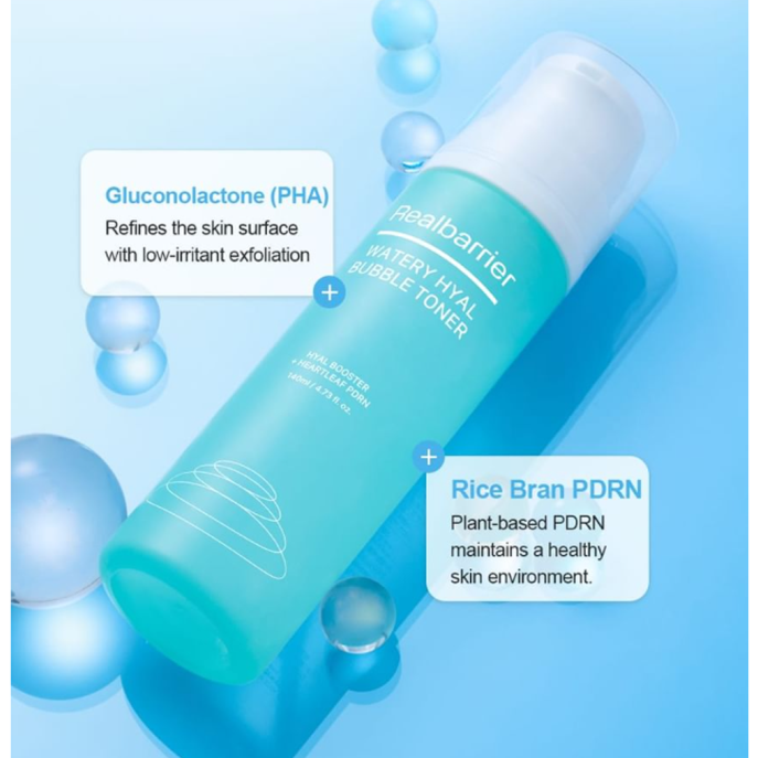 Real Barrier Watery Hyal Bubble Toner 140ml