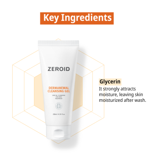 Zeroid Dermanewal Cleansing Gel 200ml