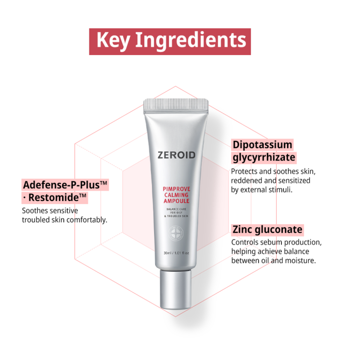 Zeroid Pimprove Calming Ampoule 30ml