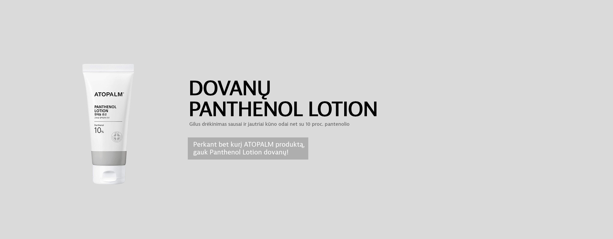 Panthenol Lotion dovanų